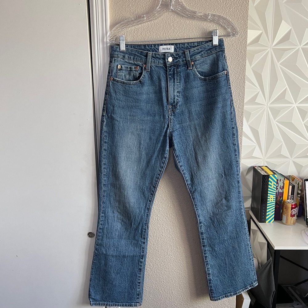 Pistola Lennon High Rise Crop Boot Cut Jeans Size 28